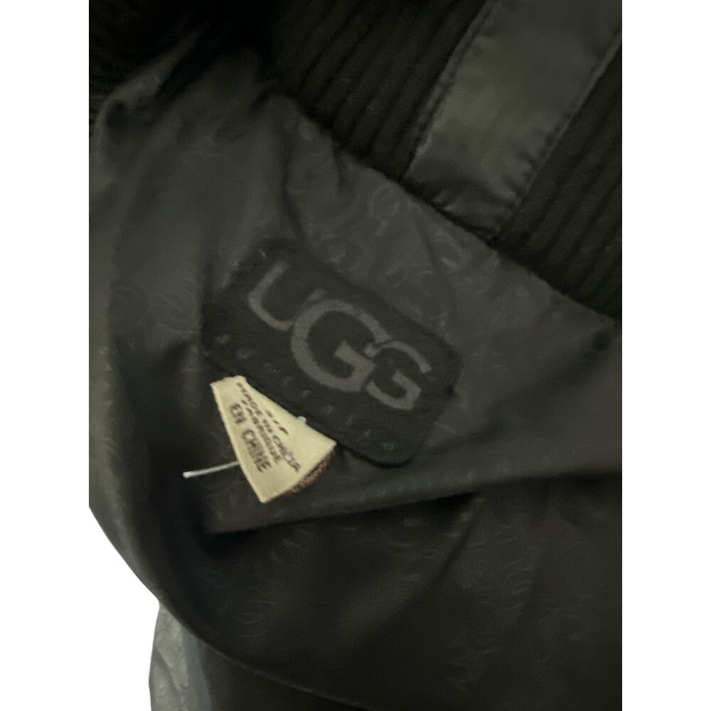 UGG WOMEN PUFFER LONG PARKA JACKET COAT 80/20 Down Black Size Small - Picture 5 of 5
